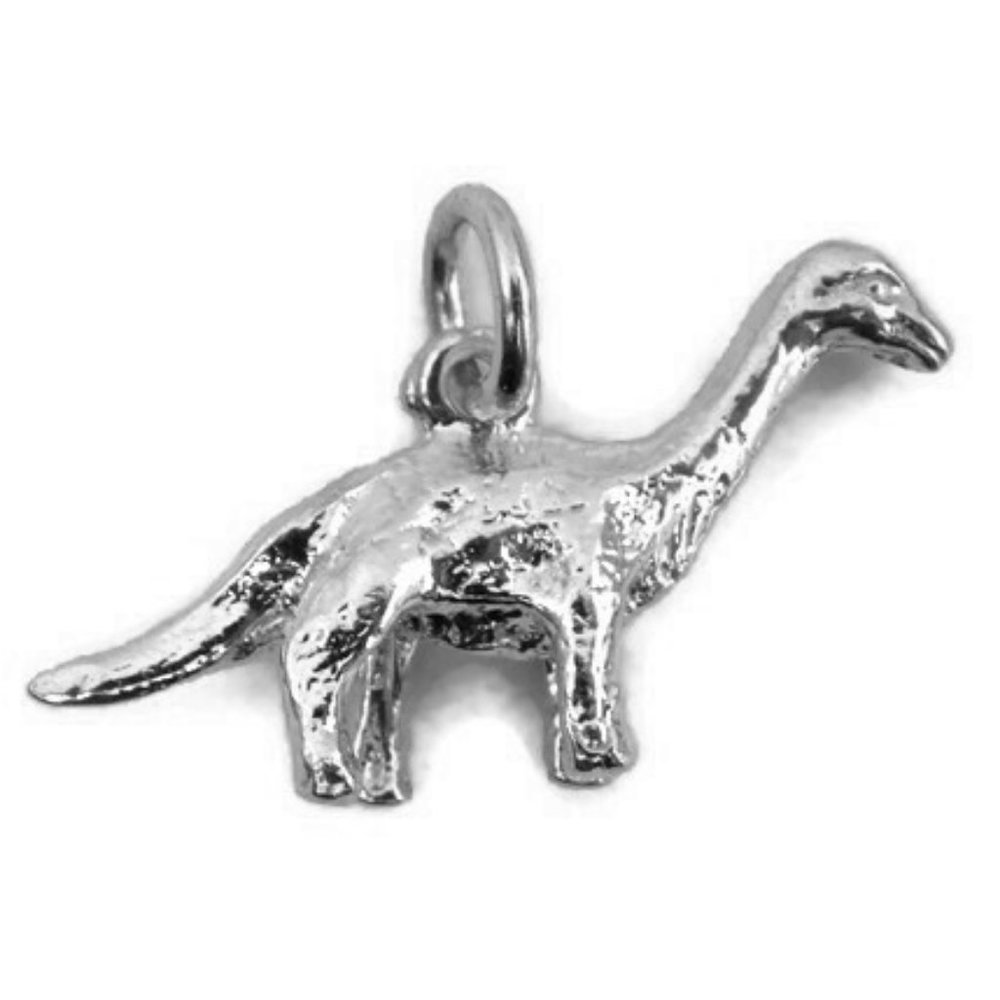 Brontosaurus Dinosaur Pendant Sterling  silver .925